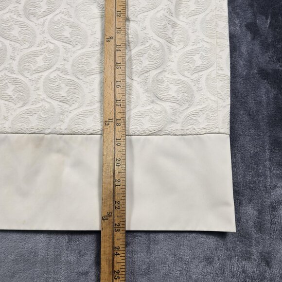 BCBGMAXAZRIA Skirt Suit Set Womens 12 White Paisley Textured Jacket Short Sleeve - Picture 13 of 16